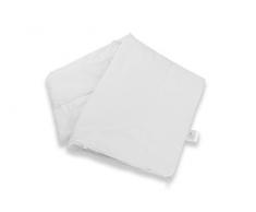 Briljant Home Almohada, algodón, Blanco, 60 x 70 x 1 cm