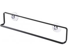 Yamazaki Tower Toallero, Acero, Negro, Talla Ãºnica