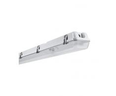 LEDVANCE DP HOUSING 600 2x Lamp IP65 iluminación de techo Gris T8 - Lámpara (Gris, Funcional, Cepillado, IP65, I, T8)