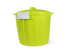 Blim Redonda Basura Papelera con Tapa, 37Â x 46Â cm, 23Â L, Verde