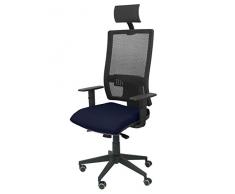 Piqueras Y Crespo (PIQU7) Silla Horna Bali Azul Marino con cabecero Oficina, Talla Unica