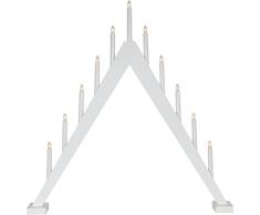Star 212 â 28,Trill, 11 de candelabro, madera, color blanco, 7.8 x 7.9 x 1.0 cm