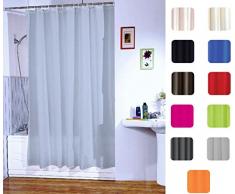 MSV Cortina de Baño, Plástico y Poliéster, Beige, 40x50x3 cm