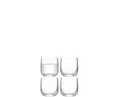 LSA Borough BG01 - Vaso de chupito, 75 ml, 4 unidades, transparente