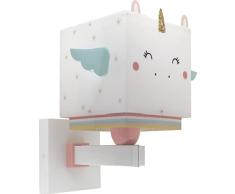 Dalber LÃ¡mpara aplique de pared infantil Little Unicorn Unicornio animales