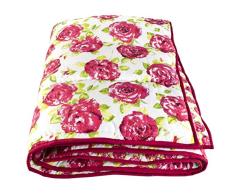 Ragged Rose EdredÃ³n de Cama, AlgodÃ³n, Rosa, 140 x 180 cms