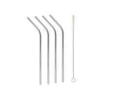 Metaltex 253181000 - Pajitas de acero inoxidable