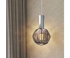 Home Sweet Home Edison Vintage E27 | fuente de luz LED filamento Globe | G150 Crystal lÃ¡mpara LED | Humo | Regulable | 4W 120lm 1800K | luz blanca cÃ¡lida | Apto para casquillos E27