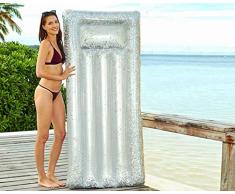 ATOSA colchoneta hinchable plateada 180*80*20 cm