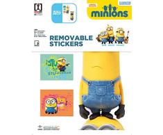 imagicom wallmin36Â Minion Adhesivo Decorativo de Pared, Modelo Trio, PVC, Multicolor, 0.1Â X 42.5Â X 30.5Â cm