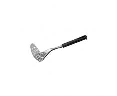 Fackelmann prensador de Patatas, Acero Inoxidable/Polipropileno, Negro/Plata