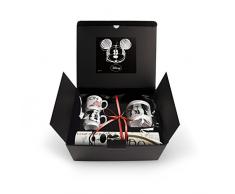 Disney Walt WMSET/26 Juego de Tazas de cafÃ©, Modelo Londres y azucarero y Mantel, Porcelana, Multicolor, 4 Unidades