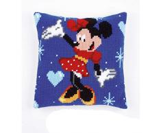 Vervaco – Kit para cojín de punto de cruz, diseño de Minnie Mouse, multicolor