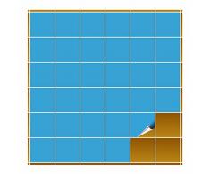 Adhesivo para azulejos para baño y cocina – 10 x 10 cm – Color Azul Mate – 160 adhesivos para azulejos para pared azulejos