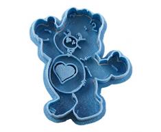 Cuticuter Tenderheart Oso Amoroso Cortador de Galletas, Azul, 8x7x1.5 cm