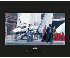 Komar Wandbild Von Wars Classic RMQ Death Star Shuttle Dock | Kinderzimmer, Jugendzimmer, Dekoration, Kunstdruck | ohne Rahmen | WB133-50x40 fotomural, carbÃ³n