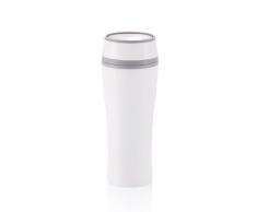 XD DiseÃ±o XDP432223 - isotÃ©rmica Taza Taza con Broche de presiÃ³n, Color: Blanco