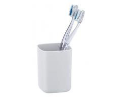 Wenko 23955100 Barcelona - Vaso para cepillos de Dientes (7 x 10 x 7 cm, Totalmente irrompible), Color Blanco