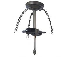 Lumilamp 5LL-82 - Lámpara Colgante (15 x 15 x 33 cm, 2 Bombillas E27 de 60 W)