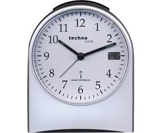 Technoline WT 765 - Reloj análogo de Jumbo Reloj Despertador con Pantalla de Segundos en la Pantalla LCD