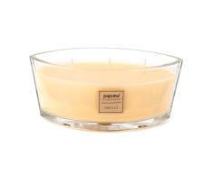 Pajoma - Vela aromática de vainilla (500 g, en vaso con tapa de madera, edición premium, 45 horas aprox.)