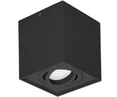 Adviti CAROLIN DLS GU10 Lampara Techo Downlight max 35W IP20 Cuadrado (Negro)