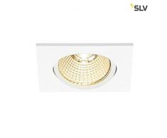 SLV New Tria rectangular, LED Indoor techo lÃ¡mpara empotrable, color blanco, 1800Â âÂ 3000Â K, 7,2Â W LÃ¡mpara, aluminio, 7.3Â W