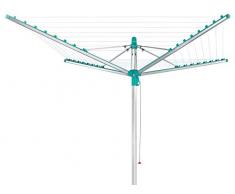 Leifheit Linomatic 400 Easy - Tendedero (16,5 x 16,5 x 215 cm), Color Turquesa