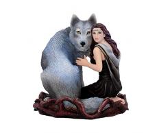 Nemesis Now Soul Bond Anne Stokes - Figura Decorativa (27 cm, Resina, Talla única), Color Gris