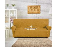 PETTI Artigiani Italiani - Fundas Sofa, Fundas de Sofa, Funda Sillon, Oro, Fundas Sofa Elasticas, Tejido Jacquard, 100% Made in Italy