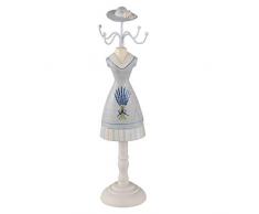 Clayre & Eef 63888 - Soporte para Joyas (8 x 8 x 33 cm)