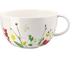 Rosenthal Brillance Fleurs Sauvages Taza de TÃ© o Cappuccino, Porcelana De Hueso, Multicolor, 15x15x5 cm