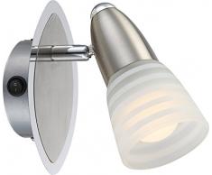 Globo CALEB Strahler nickel matt, chrom, 1xE14 LED