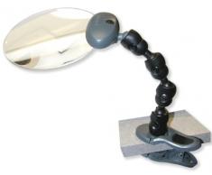 Carson LED-Attach-A-mag - Lupa con Clip y iluminación LED, Color Gris