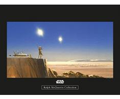 Komar Wandbild Von Star Wars Classic RMQ Mos Eisley Edge | Kinderzimmer, Jugendzimmer, Dekoration, Kunstdruck | ohne Rahmen | WB152-40x30 fotomural, carbón