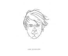 Komar Wandbild Von Star Wars Classic Force Faces Luke | Kinderzimmer, Jugendzimmer, Dekoration, Kunstdruck | ohne Rahmen | WB102-30x40 fotomural, carbÃ³n