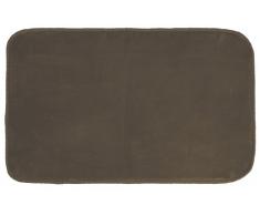 Douceur DIntérieur - 1603051, Tapete Terciopelo Rectangulo , 50 X 80 Cm , Louna , Terciopelo , Marron