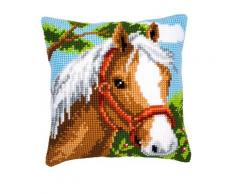 Vervaco - Kit para hacer cojín de punto de cruz, diseño de poni, multicolor