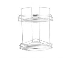 MSV Estanteria 2 Niveles cromada Riley, Cromo