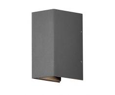 Konstsmide Cremona - Lámpara led de pared (plástico y aluminio, ángulo de luz ajustable)