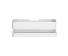 Blomus Nexio 66333 - Cesta de ducha, plato de ducha, acero inoxidable, color blanco, 25 cm de ancho