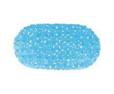 MSV Alfombra para BaÃ±era con Base Antideslizante, PVC, Azul y Transparente, 40x40x40 cm
