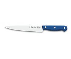 3 Claveles Cuchillo filetear Uniblock de 17 cm, Acero Inoxidable, Azul, 34x5x2 cm