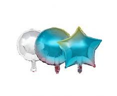 Legami - Kit de decoración para Fiesta de cumpleaños, 1 Guirnalda, 1 Corona, 4 trompetas, 5 Globos, Pajita para el inflado de Globos