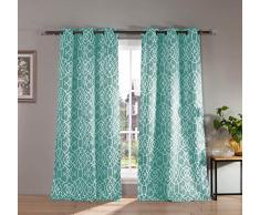 Duck River Textile Kit Se puede lavar a máquina en agua frÃa, utilizar solo lejÃa sin cloro, secar en secadora a baja temperatura y planchar caliente según sea necesario, multicolor, 38x112 (2 Pieces)