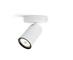 Philips myLiving PONGEE white LED Spot light - Punto de luz (Foco de superficie, GU10, 1 bombilla(s), LED, 220-240 V, Blanco)