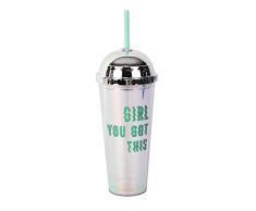 Helio Ferretti Girl Vaso con Tapa, Multicolor, One Size