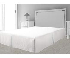 Soleil docre - Protector para somier, Color Blanco, 180 x 200 cm