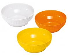 Stefanplast Acanalado ensaladera, Blanco/Verde Intenso Color Turquesa/Lima, 26Â cm