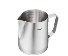 GEFU Barista - Jarra de leche (600 ml, con escala de mediciÃ³n, para capuchino y cafÃ© latte, color plateado